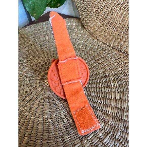 Fox Wrist Rattle & Teether Toy – Velcro Baby Sensory Band - Picture 5 of 6